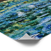 Claude Monet - Water Lilies en de Japanse brug Poster (Hoek)