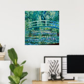 Claude Monet - Water Lilies en de Japanse brug Poster (Thuiskantoor)