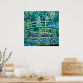 Claude Monet - Water Lilies en de Japanse brug Poster (Keuken)
