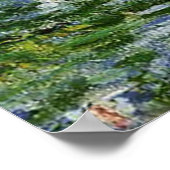 Claude Monet Water Lilies en de Japanse brug Poster (Hoek)