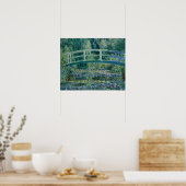 Claude Monet - Water Lilies en de Japanse brug Poster (Keuken)