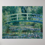 Claude Monet - Water Lilies en de Japanse brug Poster<br><div class="desc">Water Lilies en Japanse brug door Claude Monet, 1899. Claude Monet was de oprichter van het Franse schilderij Impressionist, en de meest consistente en prolifische beoefenaar van de filosofie van de beweging om zijn perceptie vóór de natuur uit te drukken, vooral wat betreft het schilderen van het landschap in de...</div>