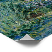 Claude Monet - Water Lilies en de Japanse brug Poster (Hoek)
