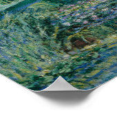 Claude Monet - Water Lilies en de Japanse brug Poster (Hoek)