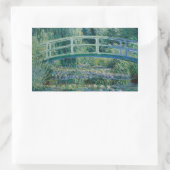 Claude Monet - Water Lilies en de Japanse brug Rechthoekige Sticker (Tas)