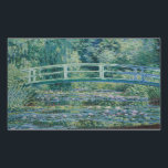 Claude Monet - Water Lilies en de Japanse brug Rechthoekige Sticker<br><div class="desc">Water Lilies en Japanse brug door Claude Monet, 1899. Claude Monet was de oprichter van het Franse schilderij Impressionist, en de meest consistente en prolifische beoefenaar van de filosofie van de beweging om zijn perceptie vóór de natuur uit te drukken, vooral wat betreft het schilderen van het landschap in de...</div>