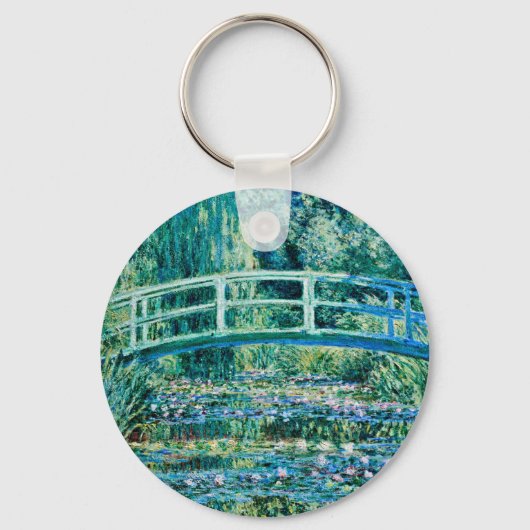 Claude Monet - Water Lilies en de Japanse brug Sleutelhanger (Voorkant)