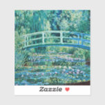 Claude Monet - Water Lilies en de Japanse brug Sticker<br><div class="desc">Claude Monet - Water Lilies en de Japanse brug (1899)</div>