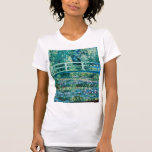 Claude Monet - Water Lilies en de Japanse brug T-shirt<br><div class="desc">Claude Monet - Water Lilies en de Japanse brug (1899)</div>