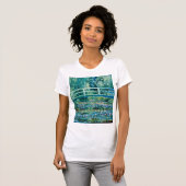 Claude Monet - Water Lilies en de Japanse brug T-shirt (Voorkant volledig)