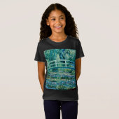 Claude Monet - Water Lilies en de Japanse brug T-shirt (Voorkant volledig)