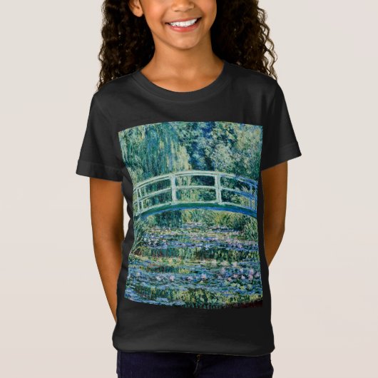 Claude Monet - Water Lilies en de Japanse brug T-shirt (Voorkant)