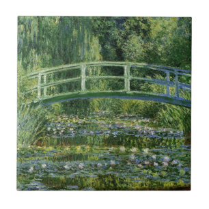 Claude Monet Water Lilies en de Japanse brug Tegeltje