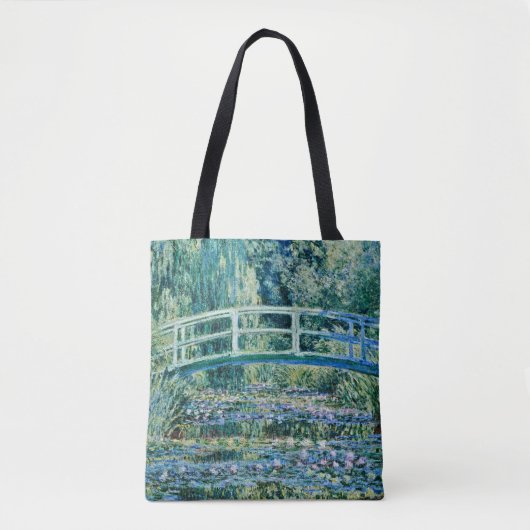 Claude Monet - Water Lilies en de Japanse brug Tote Bag (Voorkant)