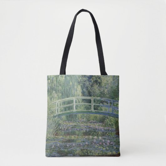 Claude Monet - Water Lilies en de Japanse brug Tote Bag (Voorkant)