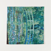 Claude Monet - Water Lilies en de Japanse brug Wandkleed (Voorkant (horizontaal))