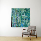 Claude Monet - Water Lilies en de Japanse brug Wandkleed (In Situ (horizontaal))