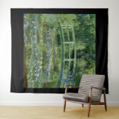 Claude Monet, Water Lilies en de Japanse brug Wandkleed (In Situ (horizontaal))