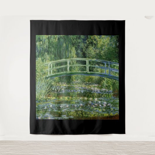 Claude Monet, Water Lilies en de Japanse brug Wandkleed (Voorkant)