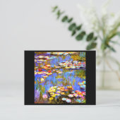 Claude Monet Water Lilies, Fine Art Briefkaart (Staand voorkant)