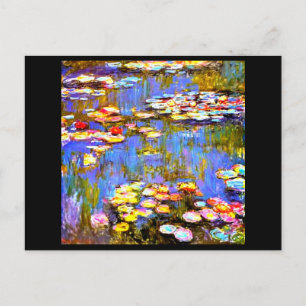Claude Monet Water Lilies, Fine Art Briefkaart