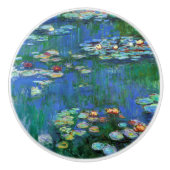 Claude Monet Water Lilies Fine Art Keramische Knop (Voorkant)