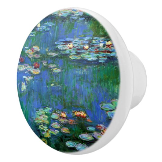 Claude Monet Water Lilies Fine Art Keramische Knop (Rechts)