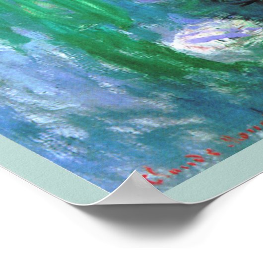 Claude Monet Water Lilies Fine Art Poster (Hoek)