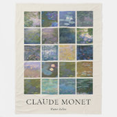 Claude Monet Water Lilies Fleece Deken (Voorkant)