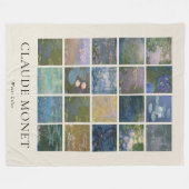 Claude Monet Water Lilies Fleece Deken (Voorkant (Horizontaal))