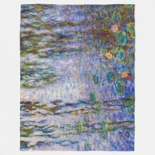 Claude Monet - Water Lilies Fleece Deken (Voorkant)