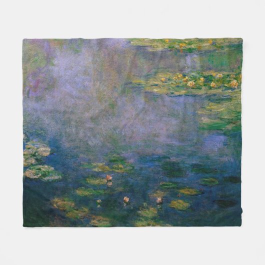 Claude Monet - Water Lilies Fleece Deken (Voorkant (Horizontaal))