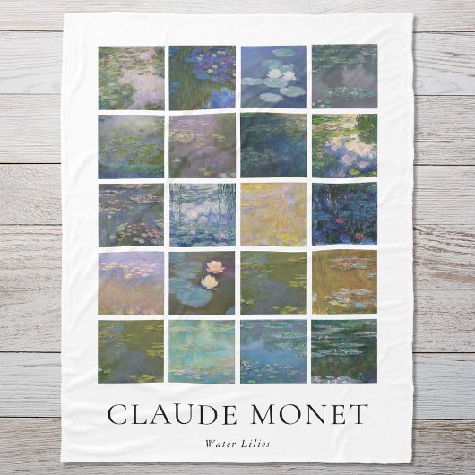 Claude Monet Water Lilies Fleece Deken