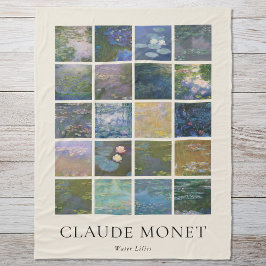 Claude Monet Water Lilies Fleece Deken