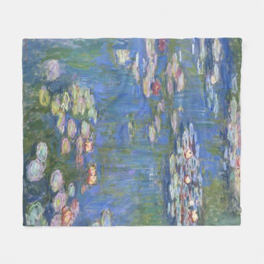 Claude Monet // Water Lilies Fleece Deken (Voorkant (Horizontaal))