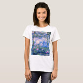 Claude Monet Water Lilies Floral HD Art T-shirt (Voorkant volledig)