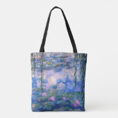 Claude Monet Water Lilies  Floral HD Art Tote Bag (Achterkant)