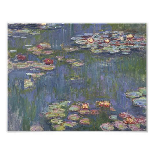 Claude Monet - Water Lilies Foto Afdruk (Voorkant)