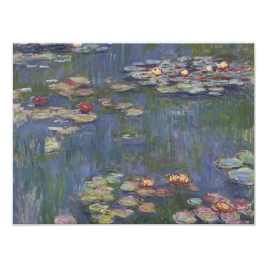 Claude Monet - Water Lilies Foto Afdruk (Voorkant)