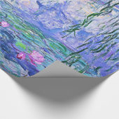 Claude Monet Water Lilies Franse impressionistisch Cadeaupapier (Hoek)