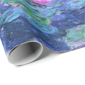 Claude Monet Water Lilies Franse impressionistisch Cadeaupapier (Rol Hoek)