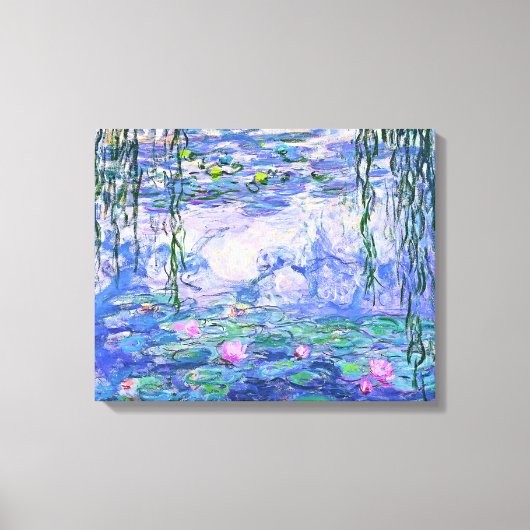 Claude Monet Water Lilies Franse impressionistisch Canvas Afdruk (Voorkant)