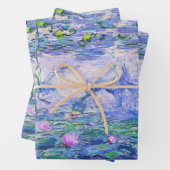 Claude Monet Water Lilies Franse impressionistisch Inpakpapier Vel (In situ)