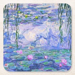 Claude Monet Water Lilies Franse impressionistisch Kartonnen Onderzetters