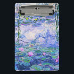 Claude Monet Water Lilies Franse impressionistisch Mini Klembord<br><div class="desc">Claude Monet Water Lilies,  de Franse impressionist Art Water Lilies (of Nympheas),  is een serie van ongeveer 250 olieschilderijen van de Franse impressionist Claude Monet. De schilderijen tonen Monet's bloemtuin in Giverny.</div>