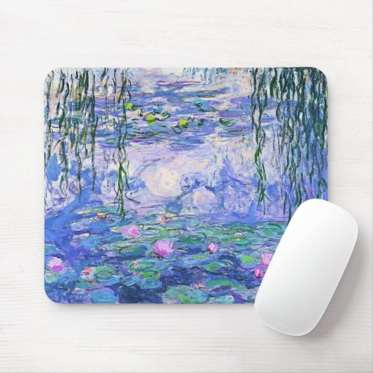 Claude Monet Water Lilies Franse impressionistisch Muismat (Met muis)