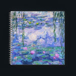 Claude Monet Water Lilies Franse impressionistisch Notitieboek<br><div class="desc">Claude Monet Water Lilies,  de Franse impressionist Art Water Lilies (of Nympheas),  is een serie van ongeveer 250 olieschilderijen van de Franse impressionist Claude Monet. De schilderijen tonen Monet's bloemtuin in Giverny.</div>