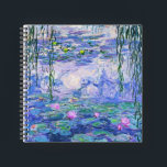 Claude Monet Water Lilies Franse impressionistisch Notitieboek<br><div class="desc">Claude Monet Water Lilies,  de Franse impressionist Art Water Lilies (of Nympheas),  is een serie van ongeveer 250 olieschilderijen van de Franse impressionist Claude Monet. De schilderijen tonen Monet's bloemtuin in Giverny.</div>