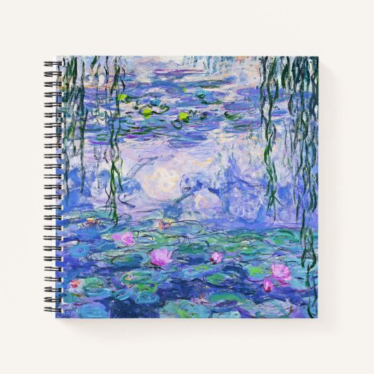 Claude Monet Water Lilies Franse impressionistisch Notitieboek (Voorkant)