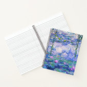 Claude Monet Water Lilies Franse impressionistisch Notitieboek (Binnen)
